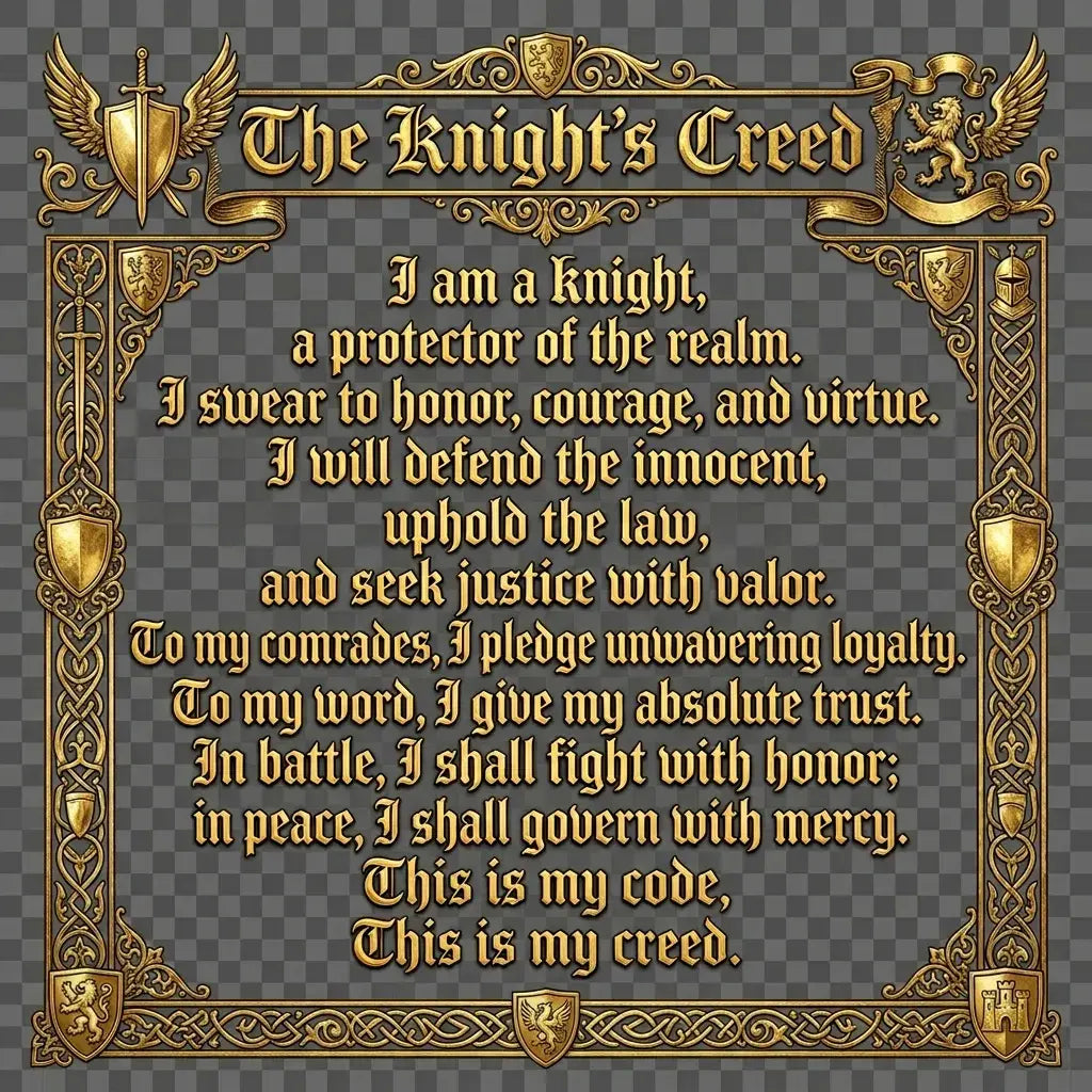 The-Knights-Creed Wild Art Apparel